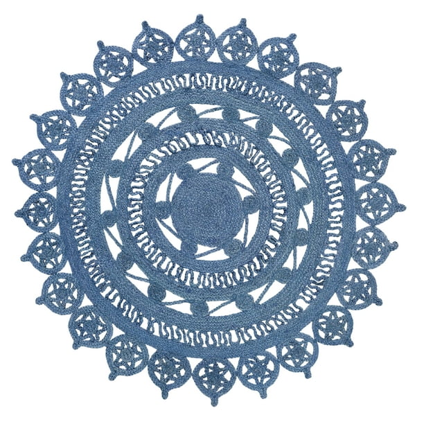 Mildew and Moisture Resistant Reversible Indoor Area Utility Rug 100% Jute in Vibrant Colors Better Trends Doily Braid Collection is Durable Natural 48 Round Mildew and Moisture Resistant Reversible Indoor Area Utility Rug 100% Jute in Vibrant Colors Better Trends Doily Braid Collection is Durable Natural 48 Round